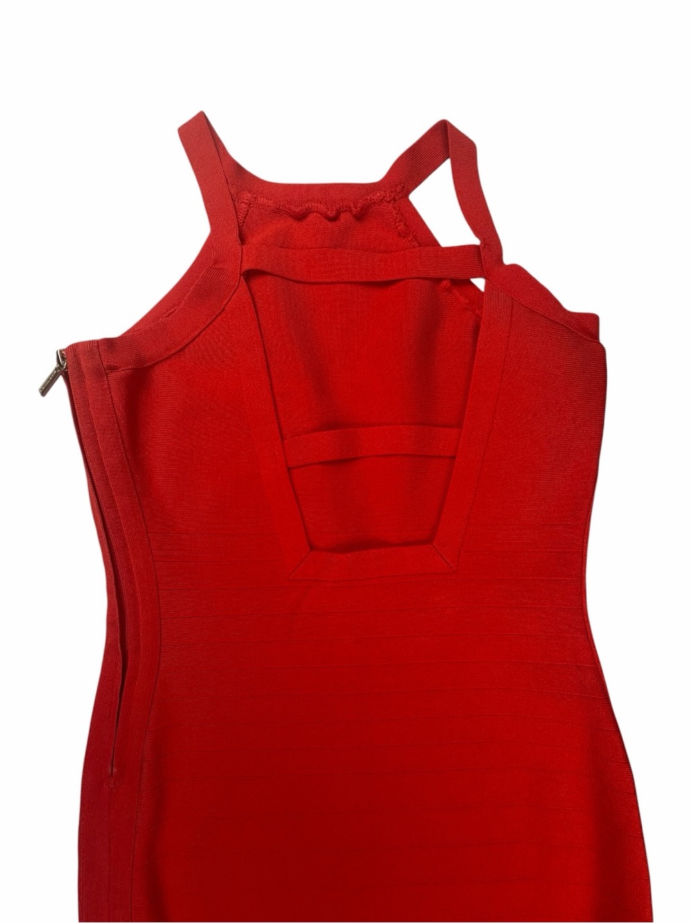 Marciano GUESS Women’s Escape Red Bandage Mini Dress In Size Large - Picture 9 of 10